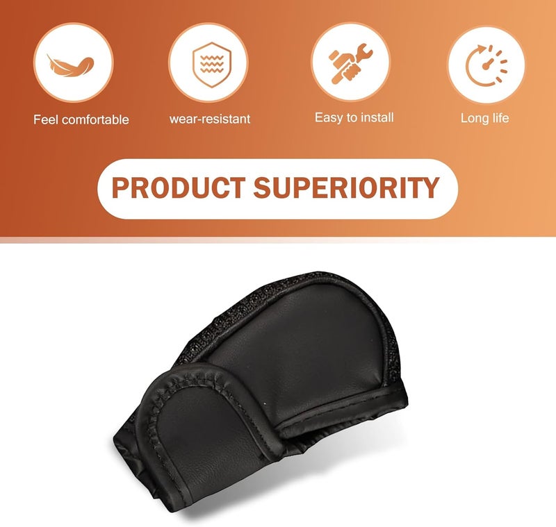 Zikefest Car Gear Shift Cover, Leather Gear Shift Knob Cover, Anti-Slip Waterproof Shifter knob Protector, for SUV, Truck, RV, Car Decoration Accessories (Black) - Image 5